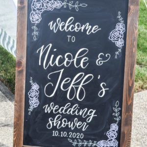 Wedding Shower Welcome Signage